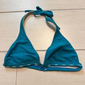 Teal Halter Bikini Top
